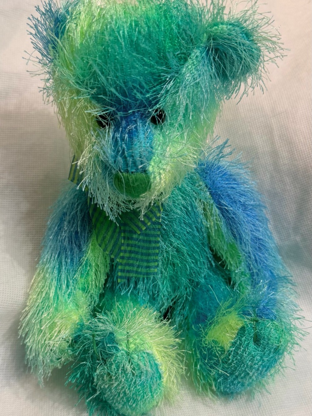 Russ Berrie Collection Blue/Green Tie Dye “Roland” Bear